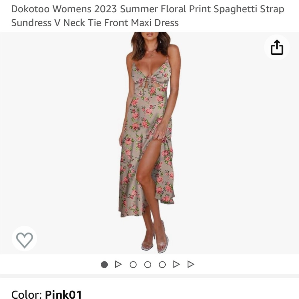 Floral Satin dress